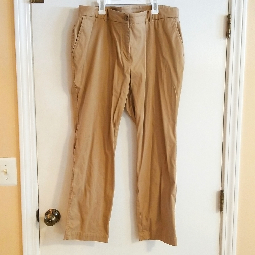 Talbots straight leg chinos 16WP